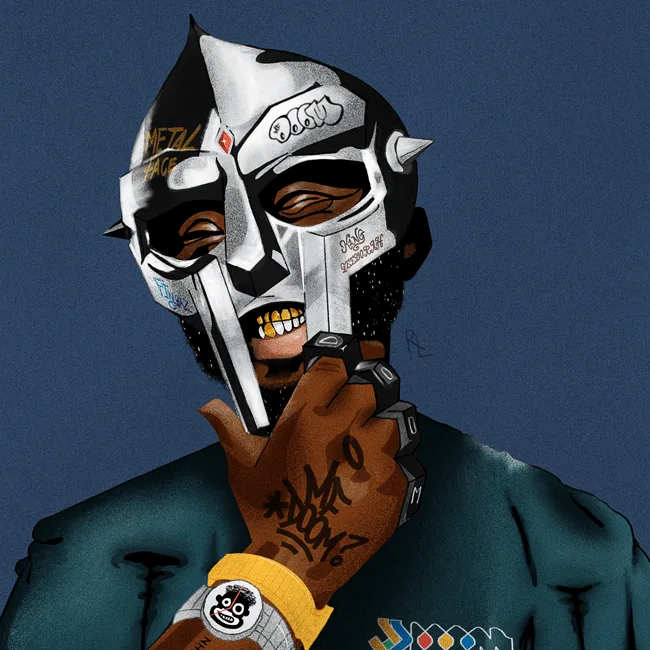 MF DOOM — artwork by Rabatho Laka