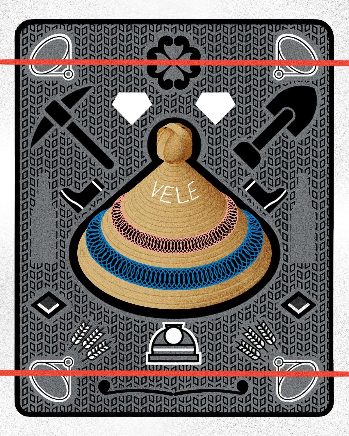 Crown: Mokorotlo IV — artwork by Rabatho Laka