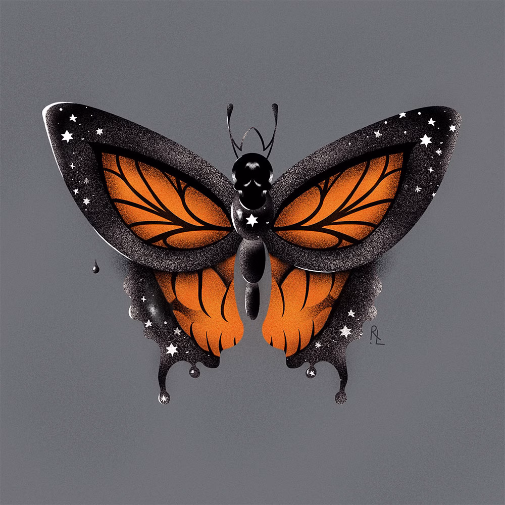 Monarch — artwork by Rabatho Laka